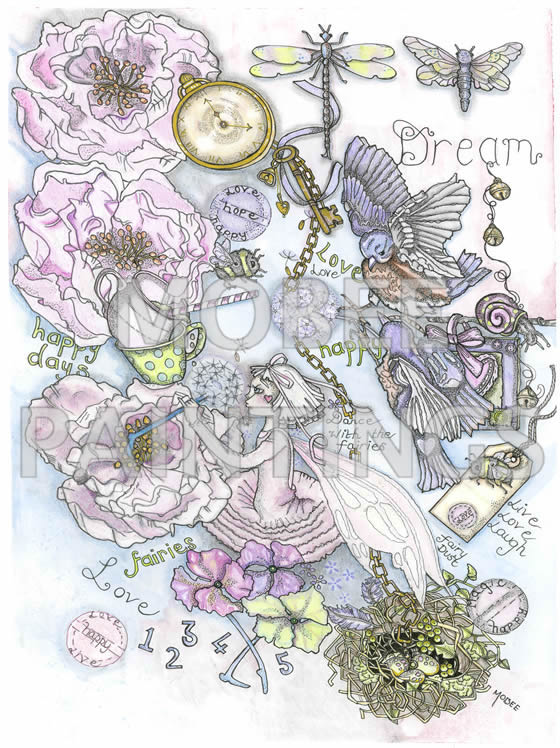 To Dream Watercolour, Pencil and Ink